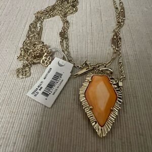 Kendra Scott Tessa multi-strand necklace in light papaya magnesite